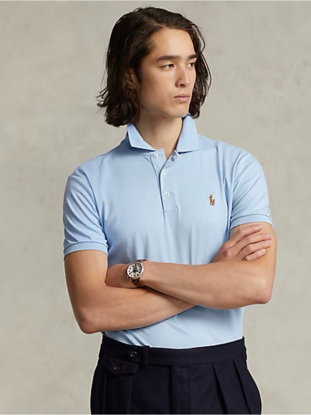 NWT Polo Ralph Lauren Custom Slim Fit Soft Cotton Polo Shirt